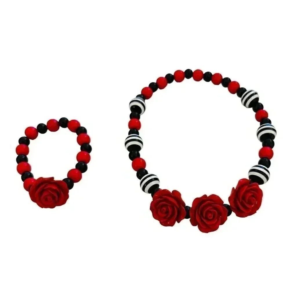 Beautiful Hand Made Glass Bead Necklace and Bracelet